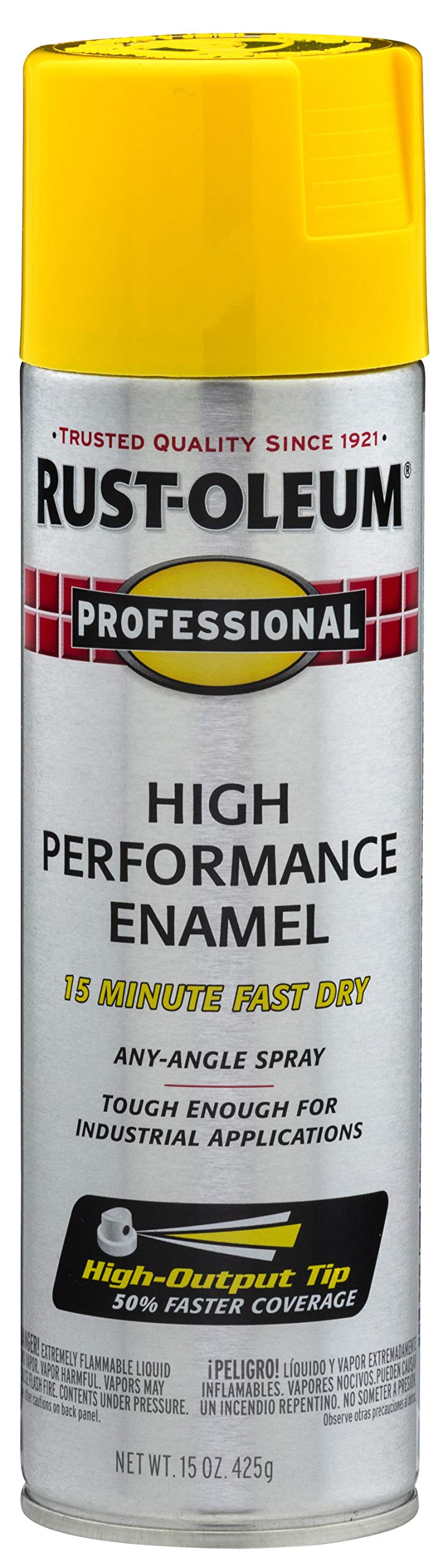 RustOleum 7543838 Professional High Performance Enamel Spray Paint, 15