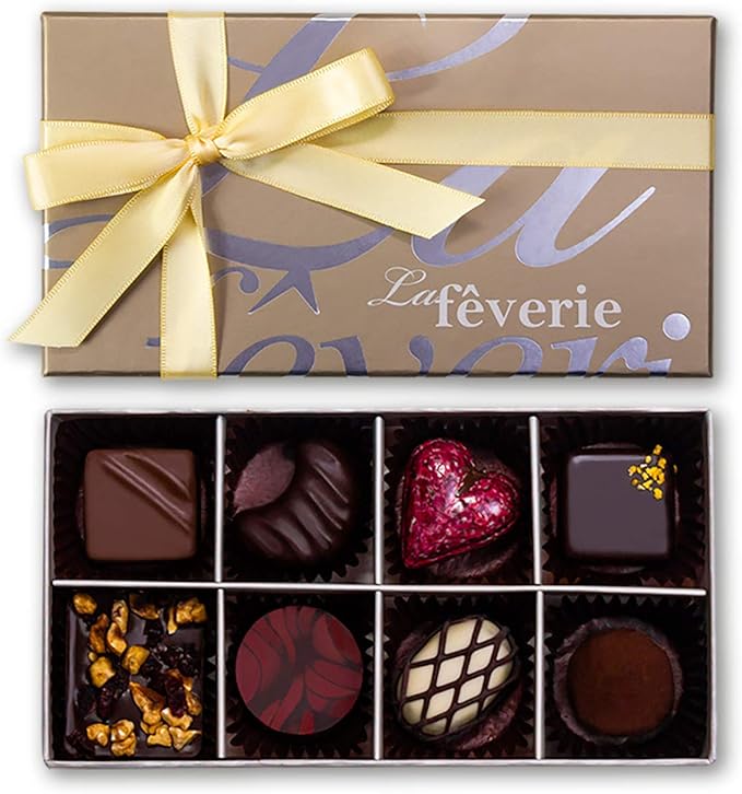 Amazon ラ フェヴァリ フランス直輸入チョコレート ボヌール8個入 ラフェヴァリ チョコレート菓子 通販