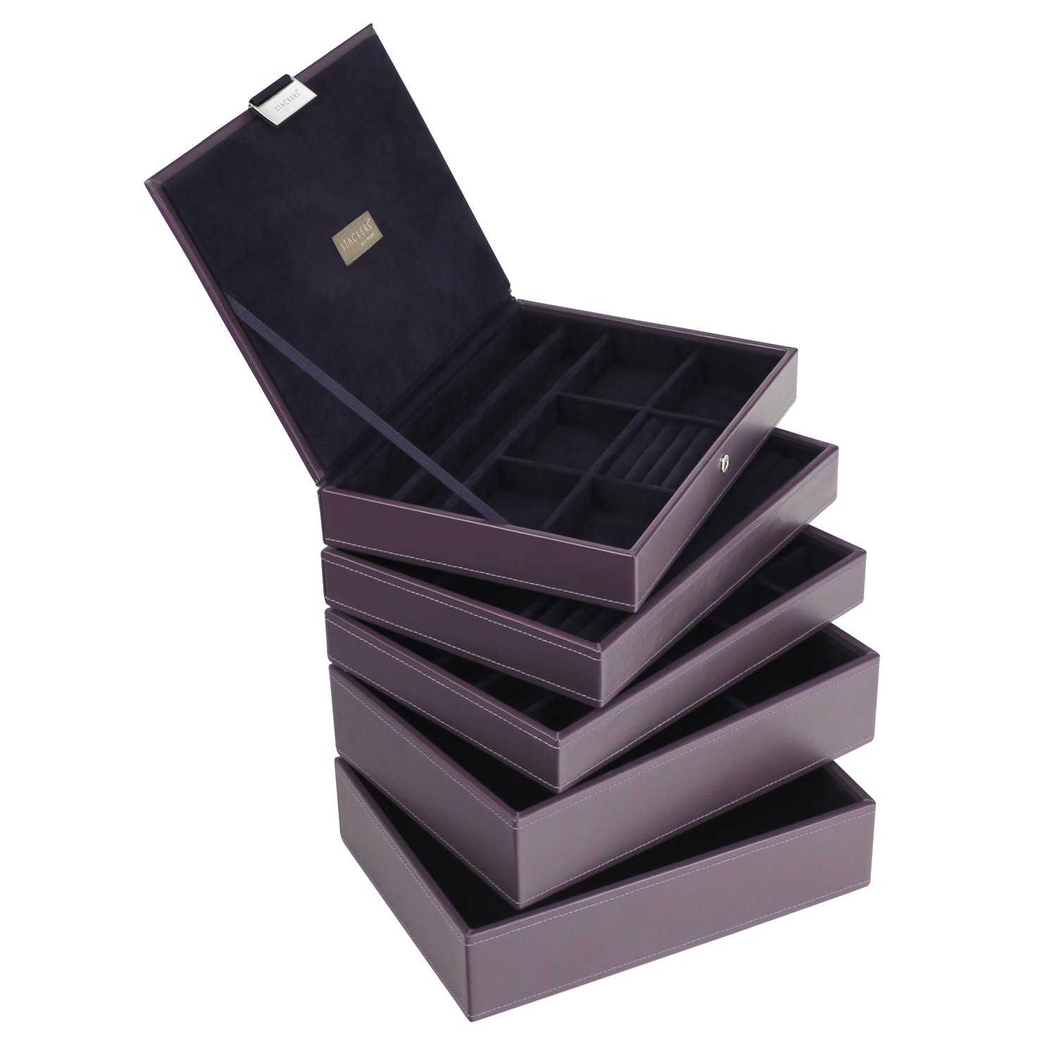 Stackers Purple Classic Jewellery Box Set of 5 Amazon.co.uk Kitchen