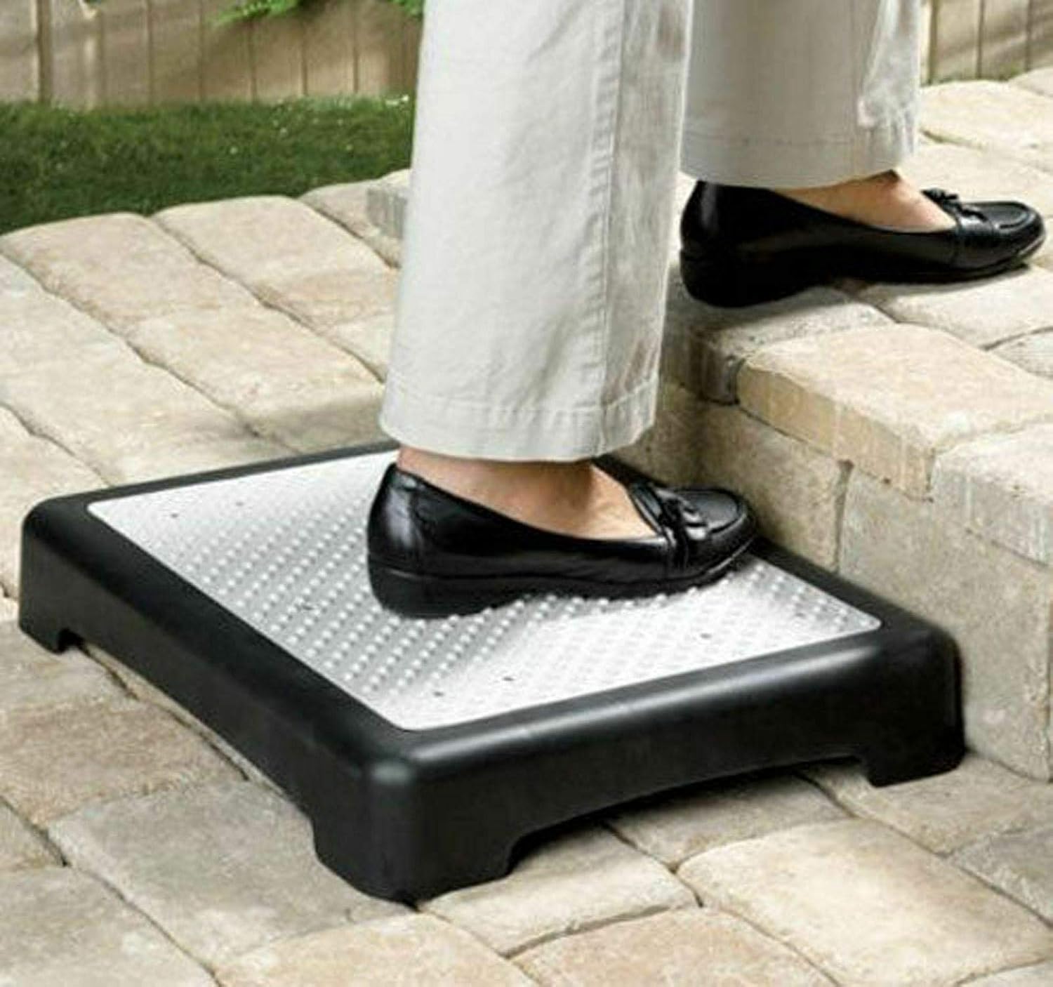 MantraRaj Portable Half Step Stool For Elderly Stepper Mobility Aid with Non Slip Surface Disability Stepping Step Riser Ideal for Doorstep Bathroom & Toilet Outdoor & Indoor Door Step Up - Image 3
