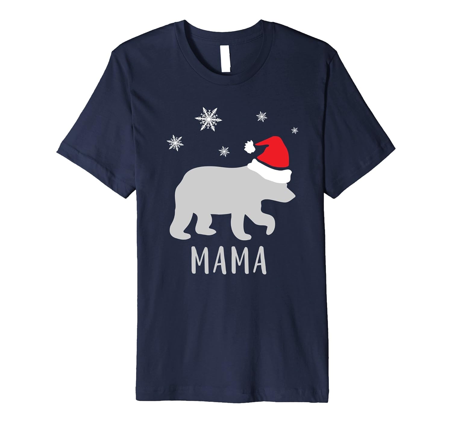 Mama B E A R Shirt Matching Family Christmas Pajamas Top-ANZ