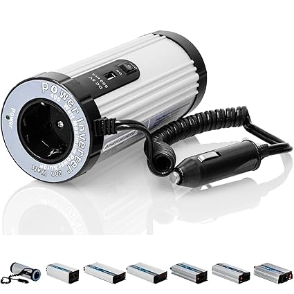 VOLTRONIC® MODIFIZIERTER Sinus Spannungswandler 200W mit E-Kennzeichen, 12V auf 230V, USB, 3 Jahre Garantie, Stromwandler Inv