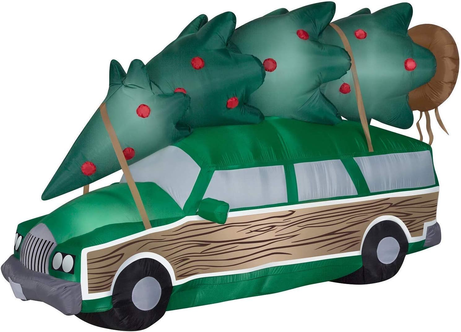 Gemmy 110518 8' Wide Airblown Station Wagon w/TreeScene Inflatable