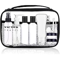 Empty Plastic Travel Bottles Containers, TSA Approved Travel Size Toiletries Tubes Kit for Liquids, Carry-On Set for…