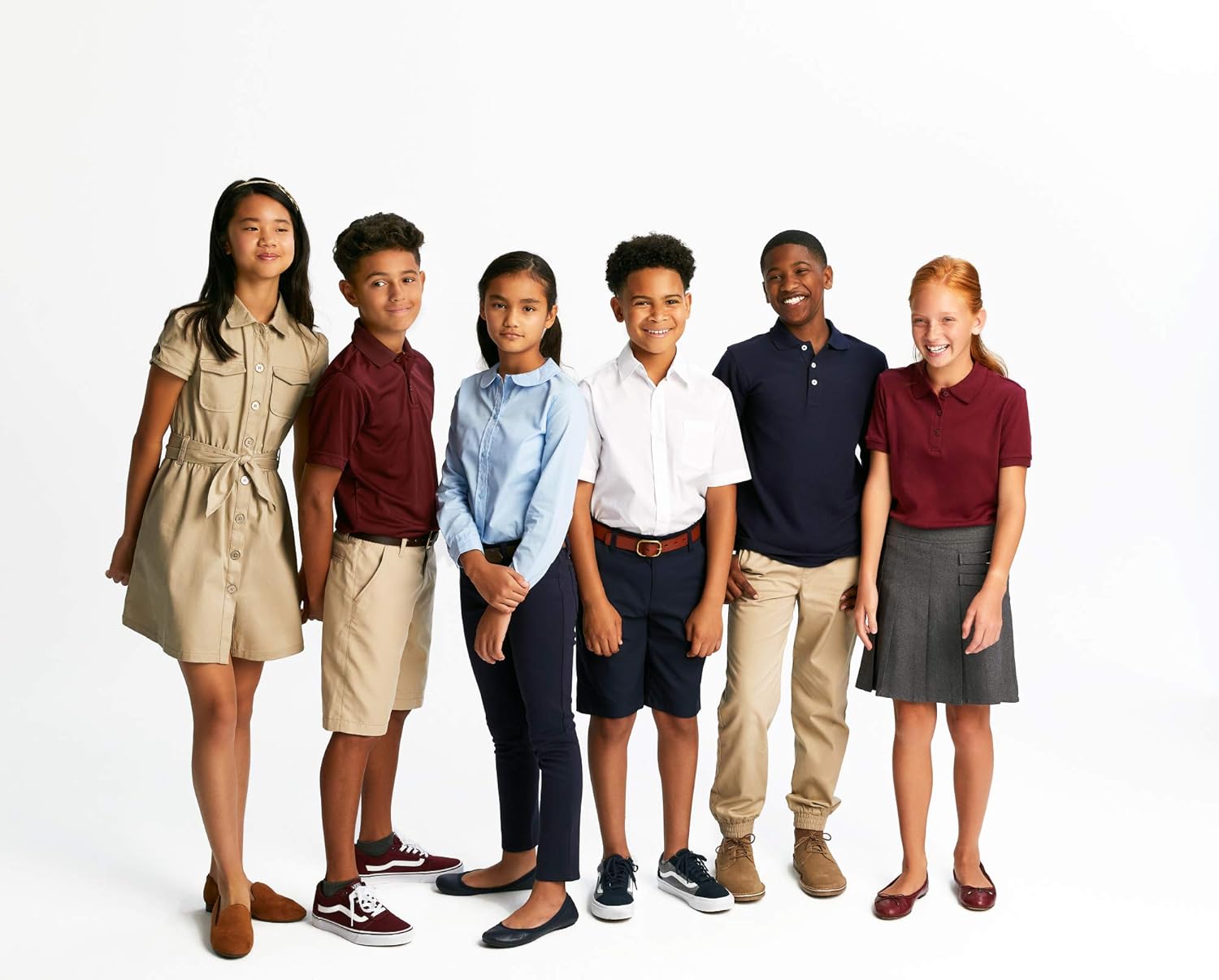 French Toast Boys' Short Sleeve Poplin Dress Shirt: Clothing