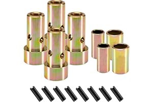 Pilida Cat 1 Quick Hitch Adapter Bushing Kit Fits Category I 3-Point Hitch Tractors with Quick Hitch System,2 Pairs of 3 Point pins bushings,Replace TK95029