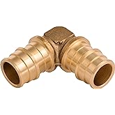 SharkBite 3/4 Inch 90 Degree Expansion Elbow for PEX-A Pipe, Brass Plumbing Fittings for PEX-A Tubing, UAB256LFA