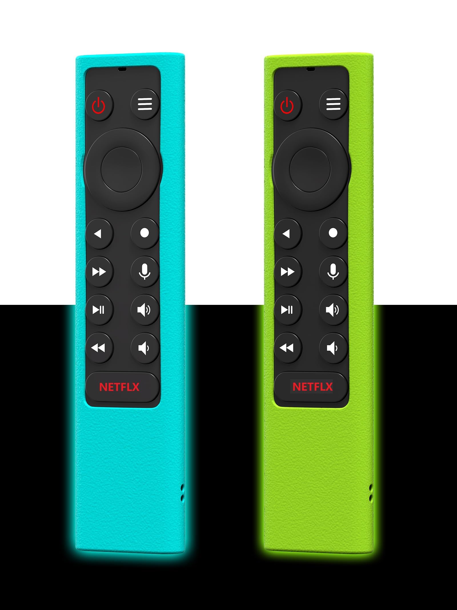 Photo 1 of (Pack of 2-Glow) Shockproof Case Compatible for NVIDIA Shield Android TV Pro 4K HDR Streaming Media Player,Skin Holder for NVIDIA Shield Remote Controller(Green and Blue)