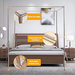 SEAYNFESH Canopy Bed Frame Post for King Size