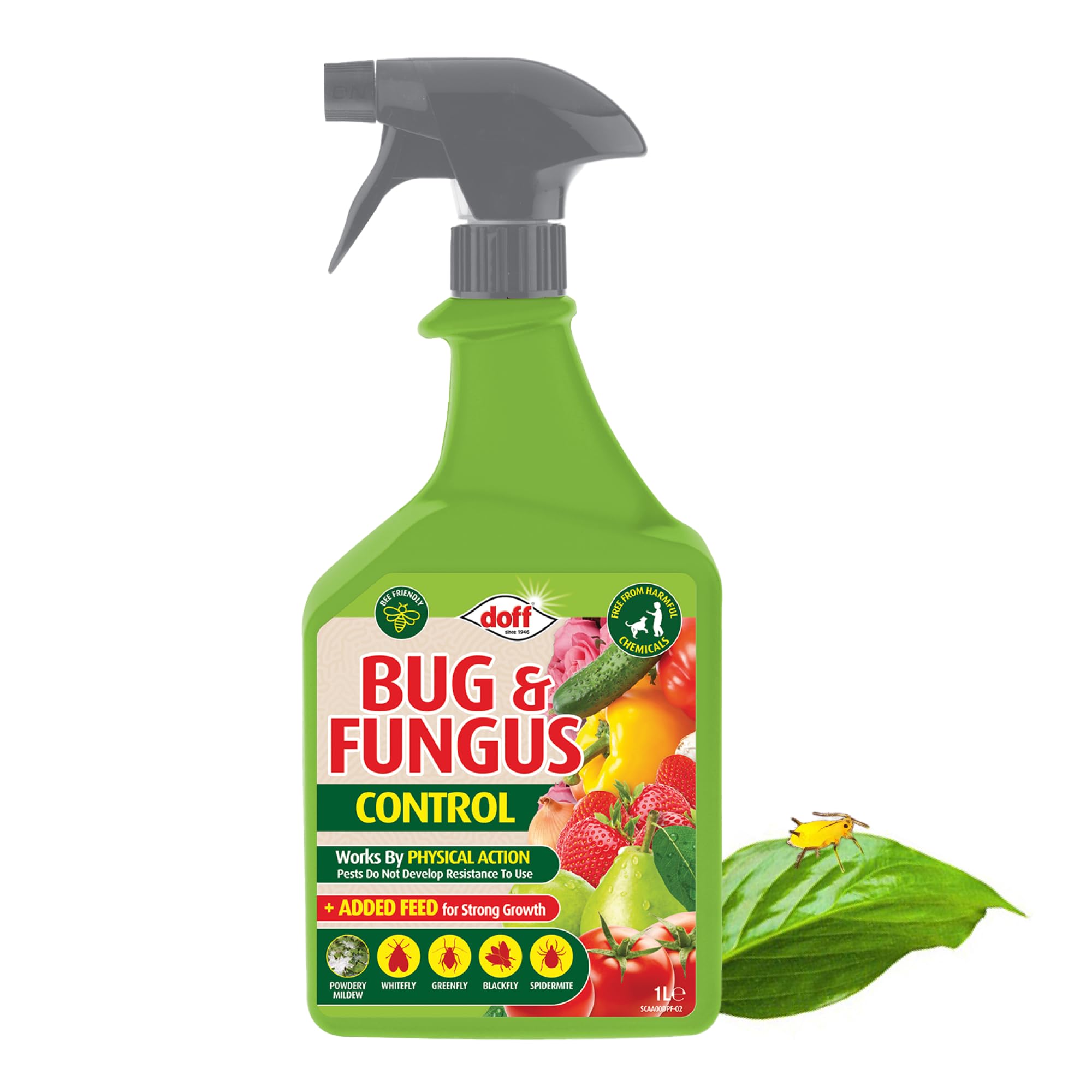 Doff Universal Bug Control Spray Pesticide Free + Added Feed for Strong Growth 1 Litre