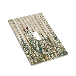Vintage Wild Flowers Botanical Green Leaves Plants