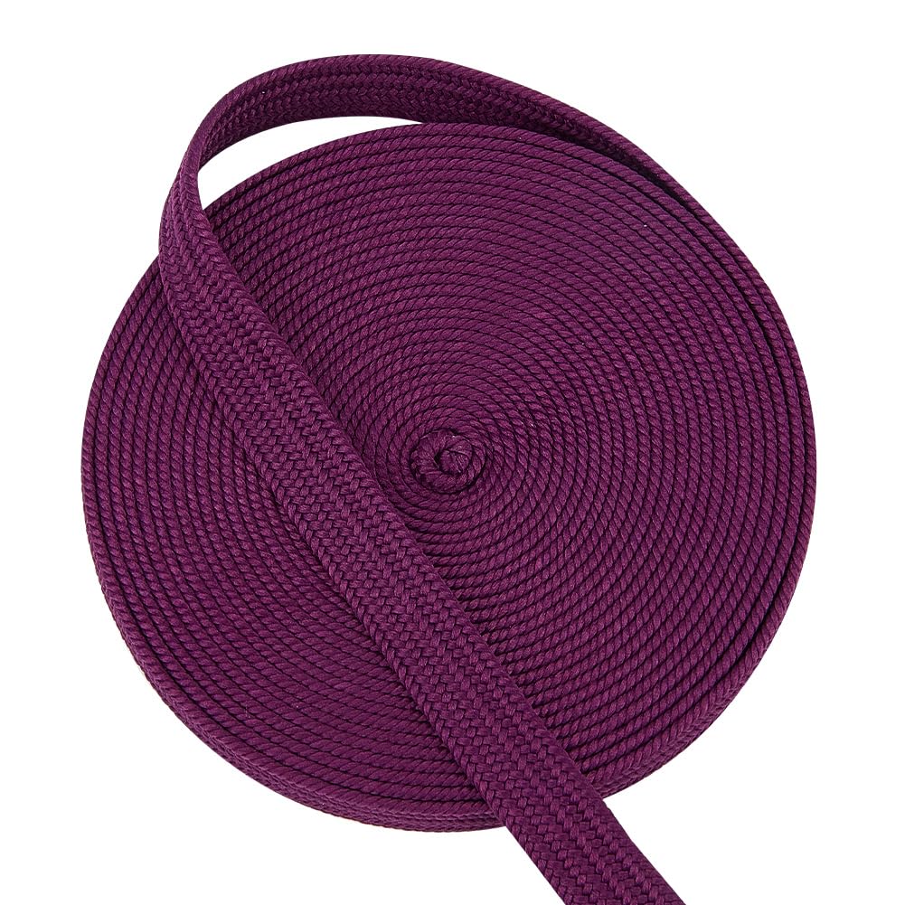 OLYCRAFT Purple 13mm Wide Cotton Sword Handle Cord, 5.47 Yards/5M, Ito Sageo Wrapping Cord for Japanese Samurai Katana Swords