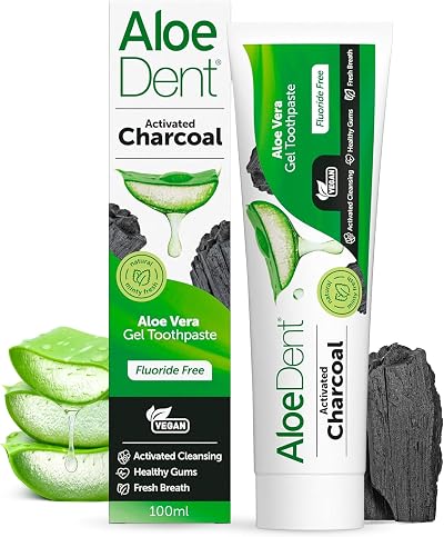 Aloe Dent Charcoal Toothpaste Fluoride Free 100 ml Natural Action
