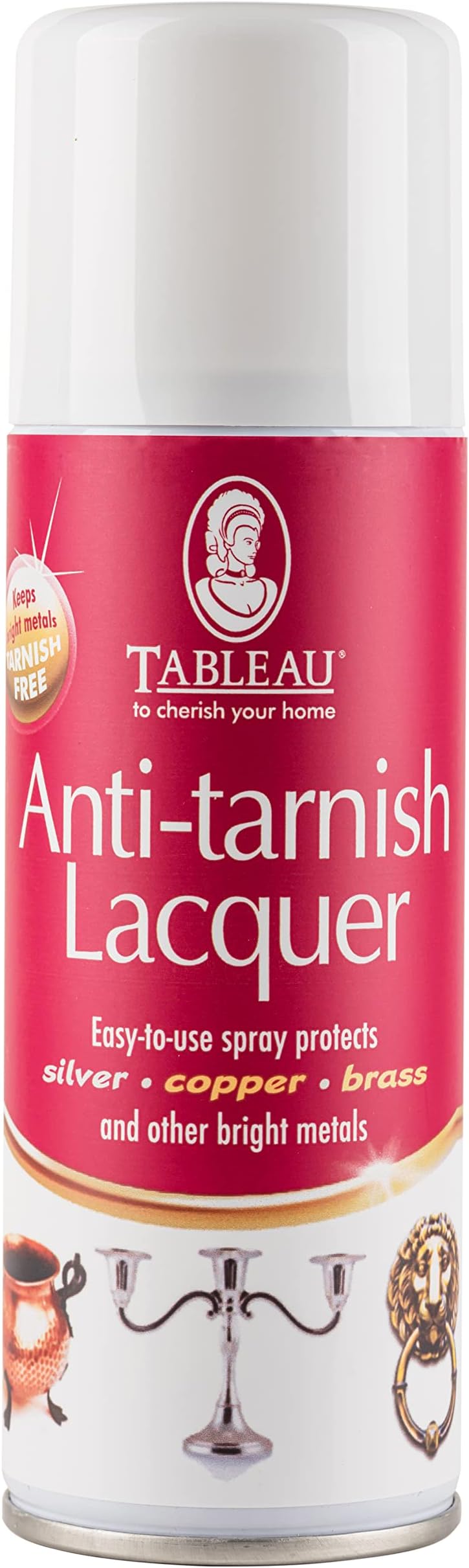 Tableau Anti Tarnish Lacquer 200ml Spray for Silver Copper Brass Shine