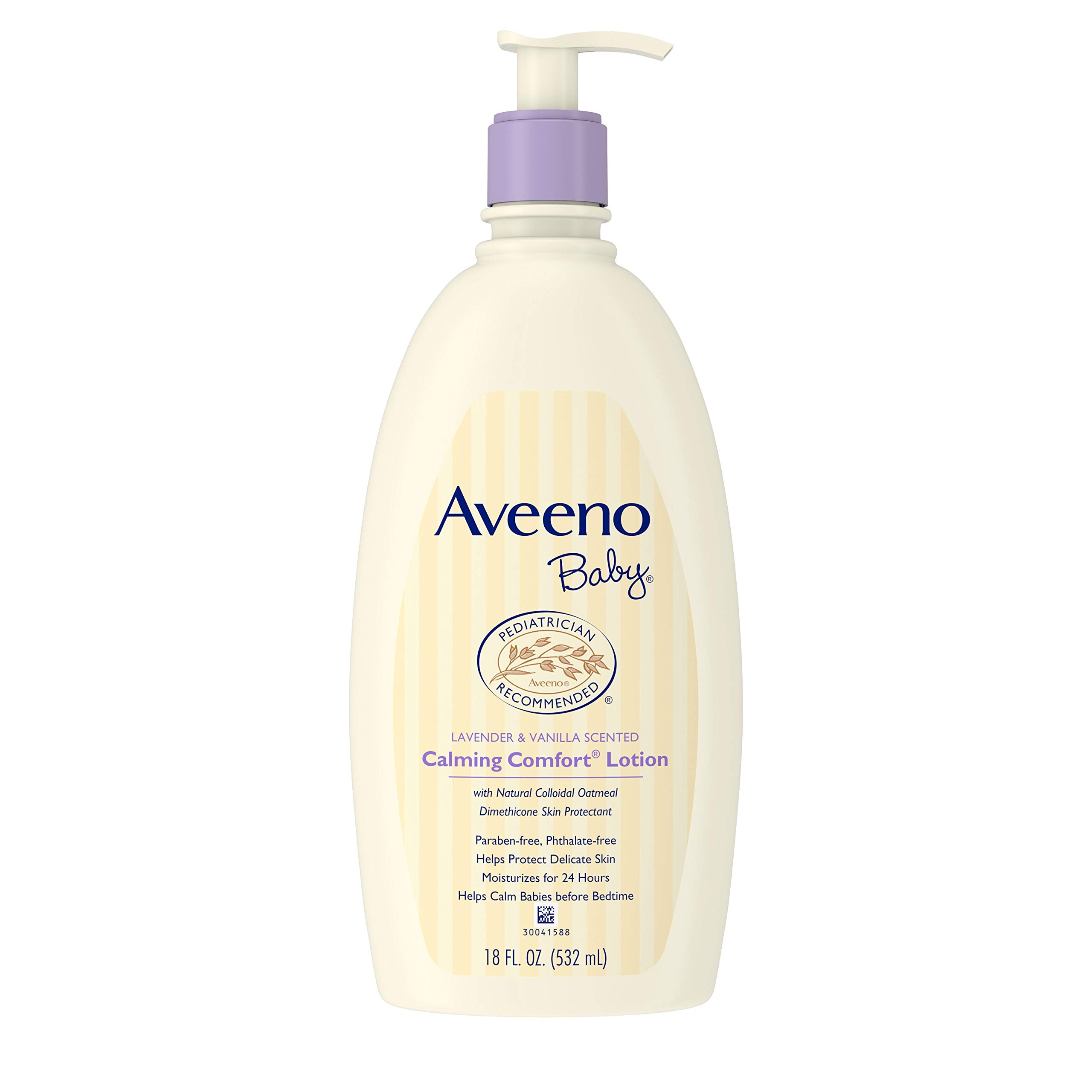 Aveeno Baby Calming Comfort Moisturizing Lotion with Lavender, Vanilla and Natural Oatmeal, 18 fl. Oz