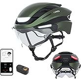 Lumos Ultra E-Bike Smart Helmet | NTA 8776 Certified | Front & Rear LED Lights | Retractable Face Shield | App Controlled | EBike, Scooter, Cycling, Bicycle | Adults, Men Women