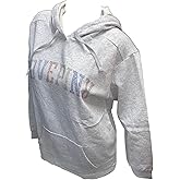 Victoria's Secret PINK Everyday Campus Pullover Hoodie Rhinestone Love Pink Sweatshirt Gray Rainbow Shine XS New