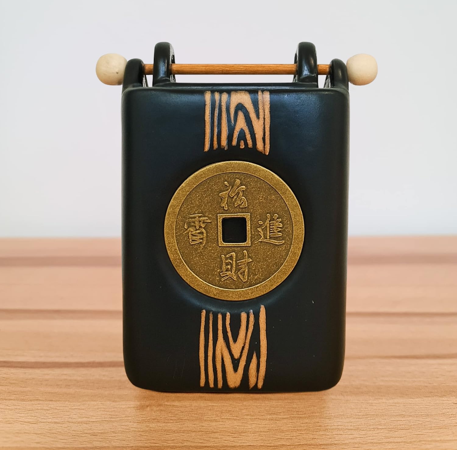 Small Far Eastern Aroma Burner 13cm Feng Shui Ceramic Buddha Fragrance Lamp