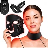 Red Light Therapy for Face 7-Color Multi Level Timing and Energy Adjustment | Red Light Therapy Mask Revitalizes Skin, Fades Blemishes, Smooths Fine Lines, 630nm &amp; 850nm Red Light Mask - Purple, Small