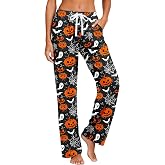 Kallenorox Women's Comfy Pajama Long Pants Casual Pj Bottoms for Women Drawstring Lounge Pants with Pockets