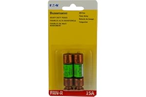 Bussmann BP/FRN-R-15 15 Amp Fusetron Dual Element Time-Delay Current Limiting Class RK5 Fuse, 250V UL Listed (Pack of 2)