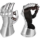 House of Warfare Medieval Gauntlets Gloves - 18 Gauge Steel Renaissance Articulated Design with Leather Straps