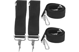 OFFSCH 4Pcs Snare Drum Strap with Metal Hooks Polyester Hooks Adjustable Drum Straps Snare Belt for Marching Band