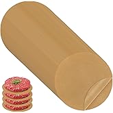 TROUSKAIG 220pcs 4 inch Unbleached Parchment Paper Sheets for baking, Burger Patty Parchment Paper Rounds, Heavy Duty Precut Brown Non-Stick liners for Separating Patties, Bread, Tortilla Wrapping