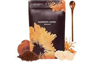 Gceoup RYZE Mushroom Coffee Organic Mushroom Coffee New Organic Ryze Mushroom Coffee - 1 Pack, brown