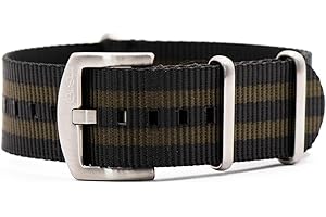 BluShark Original Premium Nylon Watch Strap - Stainless Steel Buckle with Multiple Sizes & Premium Styles, Replacement Watch Straps for Men & Women, Ballistic Military Waterproof