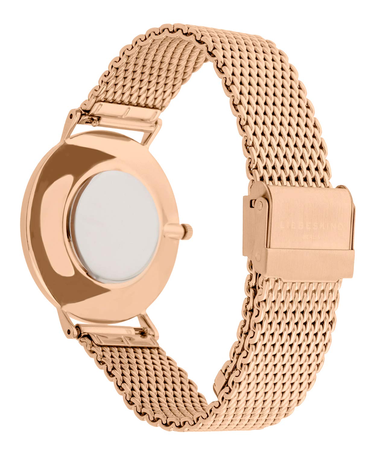 Liebeskind Berlin Damen Armbanduhr – 38 mm rundes Gehäuse – Quarzuhr mit Mesharmband – 5 ATM wasserdicht – Alltagstauglich & stilvoll
