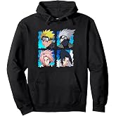Naruto Shippuden 4 Heads Pop Art Characters Anime Pullover Hoodie