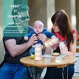 Termichy Baby Milk Powder Dispenser Pots 2 Pack Grey Stackable Formula Container view 7