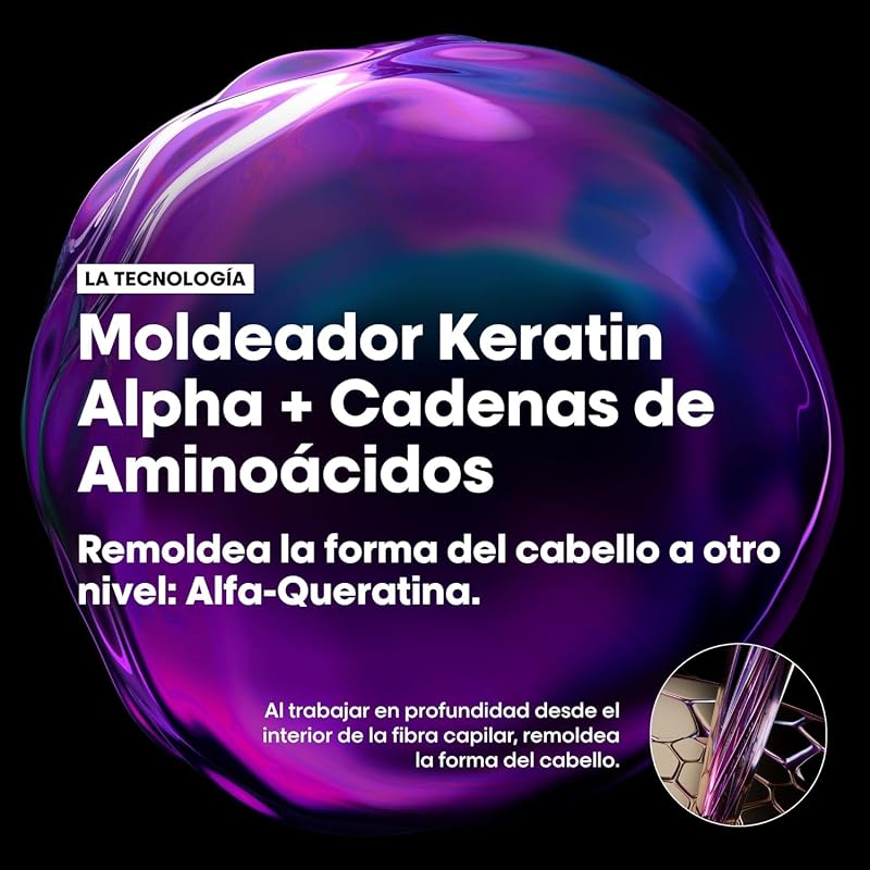 L'Oréal Professionnel Keratin Alpha Sleek, Mascarilla Anti-Frizz 250ml