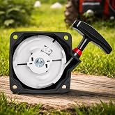 Podoy 63022 Pull Start Starter Recoil &amp; 300430 Power Head for Earth Auger | Compatible with Earthquake E43 E43CE E43WC MD43, Harbor Freight Predator MC43 52cc 2HP Earth Auger, Durable Pull Rope