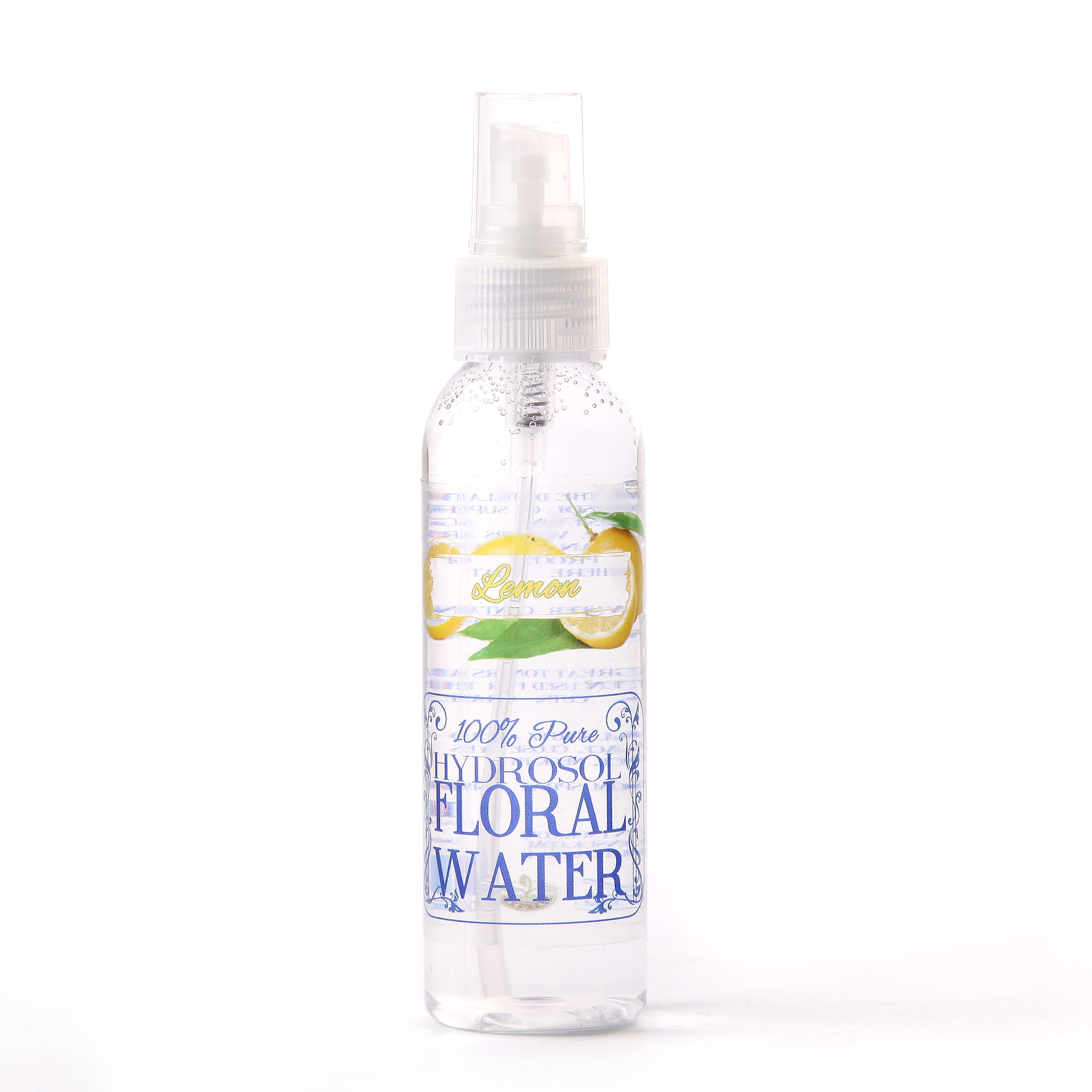 Mystic Moments | Lemon Natural Hydrosol Floral Water 125ml | Perfect for Skin, Face, Body & Homemade Beauty Products Vegan GMO Free