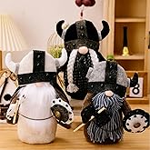 caroanna Viking Berserker Gnome Plush Valentine's Day Gift 3 Pack Viking Norse Gnome Gift 10'' H Viking Warrior Minotaur Gnomes Home Office Decor Viking Gift, Christmas New Year Gift, Men's Gift