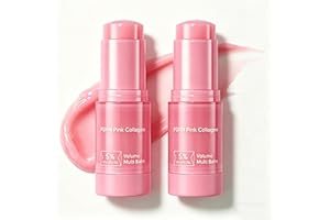 PDRN Pink Collagen Volume Multi Balm, Collagens Wand & Collagen Stick for Face, Multi Balm for Face, Eye, Lip, Neck Wrinkles 