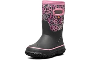 BOGS Grasp Kids Waterproof Rain Boots – Insulated for Winter, Snow & Mud with Easy Pull-On Handles for Toddlers, Boys & Girls, All-Weather Protection