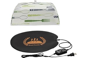 CEELPEOPAR Bread Proofing Mat, 59 ℉-140 ℉ Adjustable Bread Rising Warmer, Sourdough Warming Mat for Sourdough Riser, Sourdough Heating Mat, Bread Proofer Warming Mat with Temperature Controller