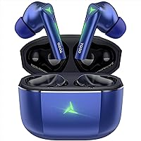 TOZO G1 Wireless Earbuds Bluetooth 5.3 Headphones with 45ms Ultra Low-Latency and Cool Breathing Light, Ergonomic Design, Gam