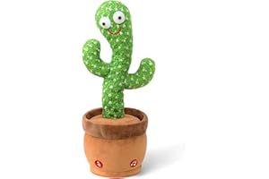 Vrtdlitg Baby Toys Talking Dancing Cactus with Lights and Music, 120 Songs Plush Toys for Kids, Christmas Birthday Gifts for Girls Boys