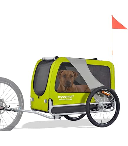 Veelar Pet Bike Trailer Bicycle Trailer for Small,Medium or Large Dogs up to 78lbs, Dog Bicycle Carrier (Blue) : Pet Supplies