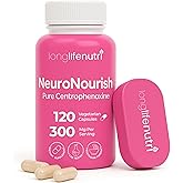 NeuroNourish (Centrophenoxine) 300mg - 120 Vegetarian Capsules, 4-Month Supply, Natural Nootropic for Strengthening Memory, Focus, & Cognitive Function, GMP Certified, Made in USA
