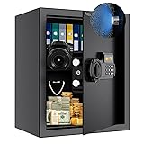 WASJOYE Safe Box, Fireproof Safe Box with Digital