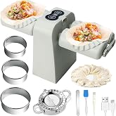 Brand Electric Dumpling Maker, Double Head Automatic 2 Modes Rechargeable | Food Grade PP &amp; PC, 304 Stainless Steel Cutters, USB Charged, 2 Size Molds, for Dumpling, Empanada, Pierogi, Home Kitchen