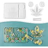 4 PCS Silicone Molds for DIY Epoxy Resin - Large Resin Molds Including Rolling Tray Mold Ashtray Joint Holder and Resin Grinder Mold