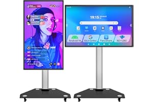 JAV Smart Board 55 Inch,Electronic Interactive Smartboard for Classroom Office Home, Screen Mirroring from Android OS Board for Presention Annotation Live Streaming (Wall Mount Included)