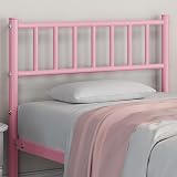 Yaheetech 3ft Single Metal Bed Frame with Headboard Footboard Pink view 5