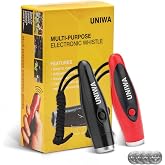 UNIWA Electronic Whistles, 2 Pack Handheld 3 Tone High Volume Electric Whistle with Lanyard for Teacher Coach Referee, Loudest Emergency Whistle Volleyball Soccer Sports Whistle